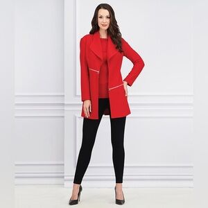 Peter Nygard Long Red Blazer Jacket